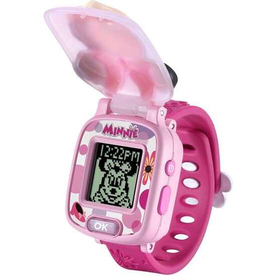 RELOJ EDUCATIVO DE MINNIE MULTIFUNCION CON 4 JUEGOS Y LA VOZ REAL DE MINNIE 22,5X4,8X3 CM image 3