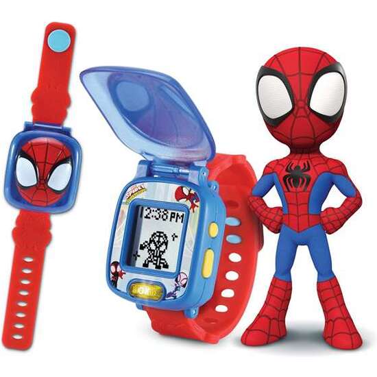 RELOJ EDUCATIVO DE SPIDEY MULTIFUNCION CON 4 JUEGOS Y LA VOZ REAL DE SPIDEY 22,5X4,8X3 CM image 0