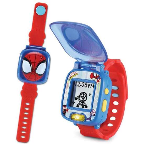 RELOJ EDUCATIVO DE SPIDEY MULTIFUNCION CON 4 JUEGOS Y LA VOZ REAL DE SPIDEY 22,5X4,8X3 CM image 1