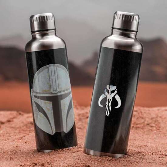 BOTELLA NEGRA METÁLICA STAR WARS THE MANDALORIAN (500 ML) - MODELOS SURTIDOS image 5