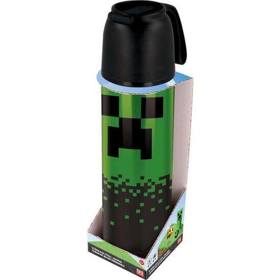 BOTELLA TERMO DE ACERO INOXIDABLE MINECRAFT 495 ML image 0