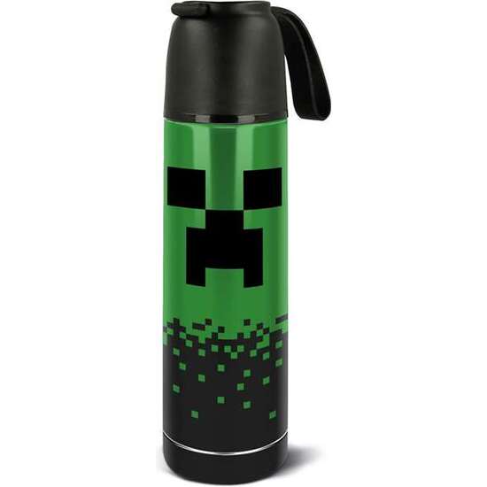 BOTELLA TERMO DE ACERO INOXIDABLE MINECRAFT 495 ML image 1