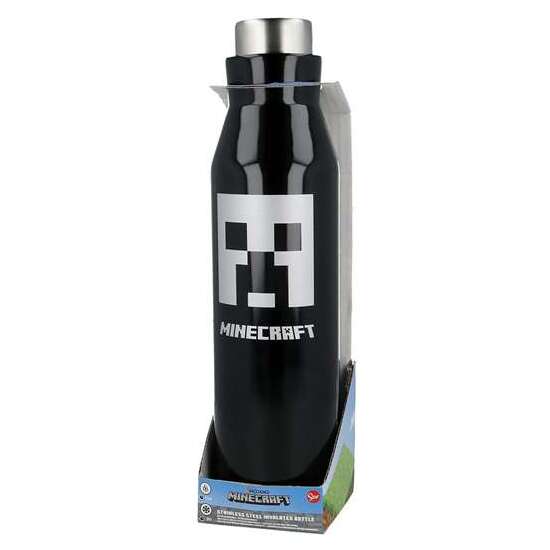 BOTELLA TERMO DE ACERO INOXIDABLE MINECRAFT 580 ML image 0