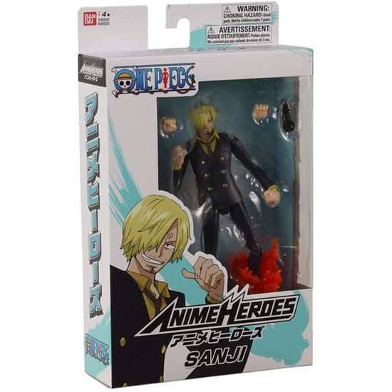 FIGURA ARTICULADA ANIME HEROES SANJI 17 CM. image 0