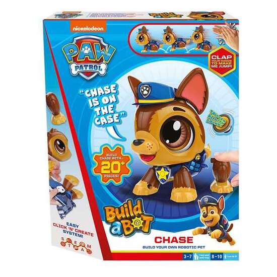 FIGURA ROBOT PAW PATROL CONSTRULLE TU MASCOTA CON MÁS DE 20 PIEZAS. 30X24,5X5,5CM image 0