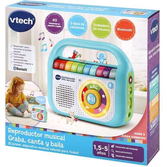 REPRODUCTOR MUSICAL GRABA, CANTA Y BAILA 40 CANCIONES, BLUETOOTH image 0