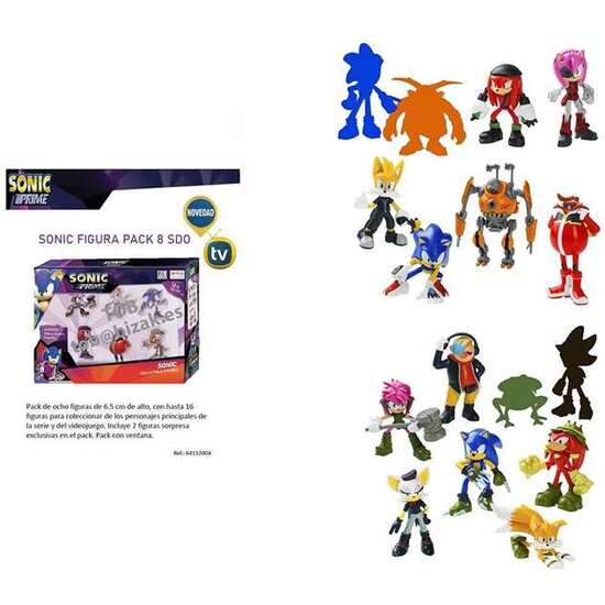 FIGURA SONIC PACK DE 8 FIGURAS COLECCIONABLES. 6,5 CM - MODELOS SURTIDOS image 2