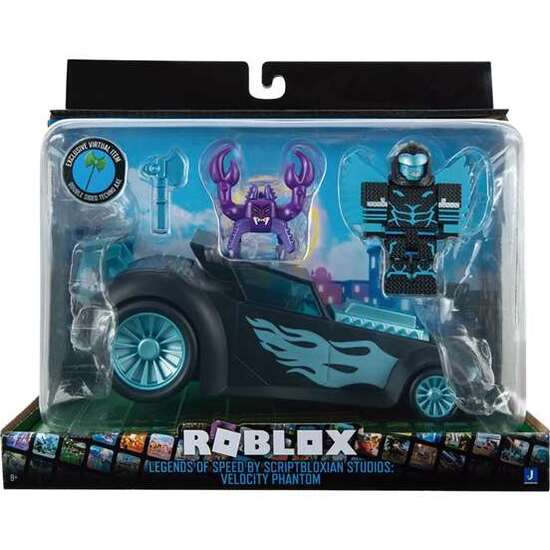 VEHICULO ROBLOX LEGEND OF SPEED CON 2 FIGURAS Y ACCESORIOS 25X13X21 CM image 0