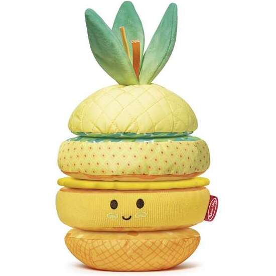 JUEGO APILABLE PIÑA SUAVE MELISSA & DOUG CON 5 PIEZAS DE DIFERENTES TEXTURAS Y SONIDOS image 0