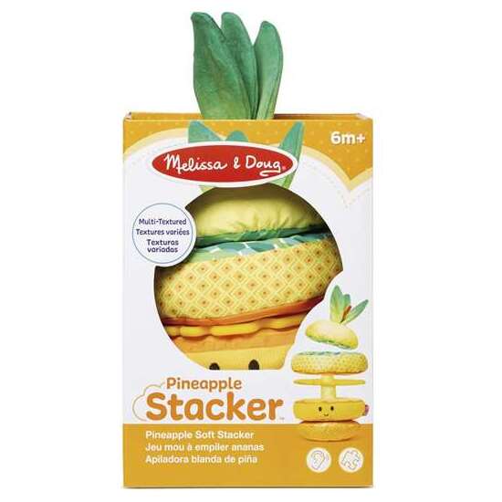 JUEGO APILABLE PIÑA SUAVE MELISSA & DOUG CON 5 PIEZAS DE DIFERENTES TEXTURAS Y SONIDOS image 3