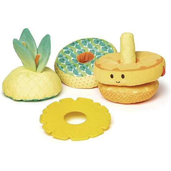 JUEGO APILABLE PIÑA SUAVE MELISSA & DOUG CON 5 PIEZAS DE DIFERENTES TEXTURAS Y SONIDOS image 4