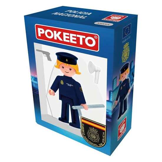 FIGURA POKEETO POLICÍA NACIONAL MUJER 8,5X4X12,3 CM image 1