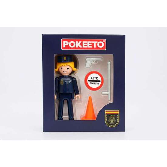 FIGURA POKEETO POLICÍA NACIONAL MUJER 8,5X4X12,3 CM image 3