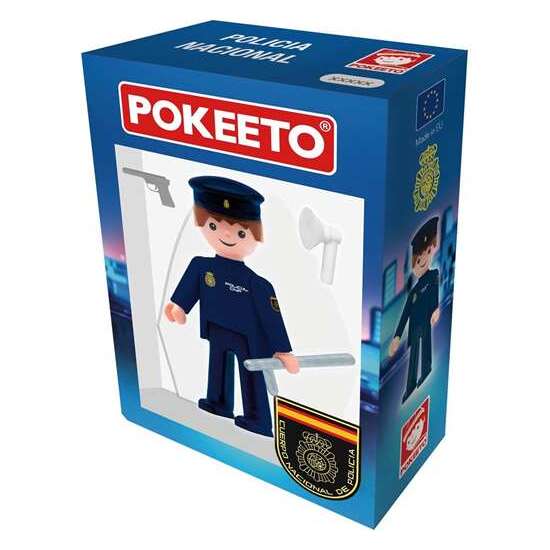 FIGURA POKEETO POLICÍA NACIONAL HOMBRE 8,5X4X12,3 CM image 1