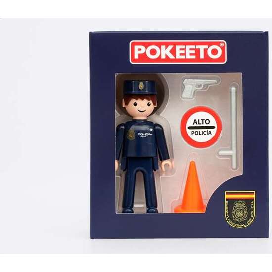 FIGURA POKEETO POLICÍA NACIONAL HOMBRE 8,5X4X12,3 CM image 2