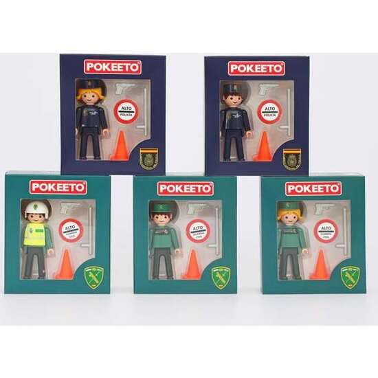 FIGURA POKEETO POLICÍA NACIONAL HOMBRE 8,5X4X12,3 CM image 3