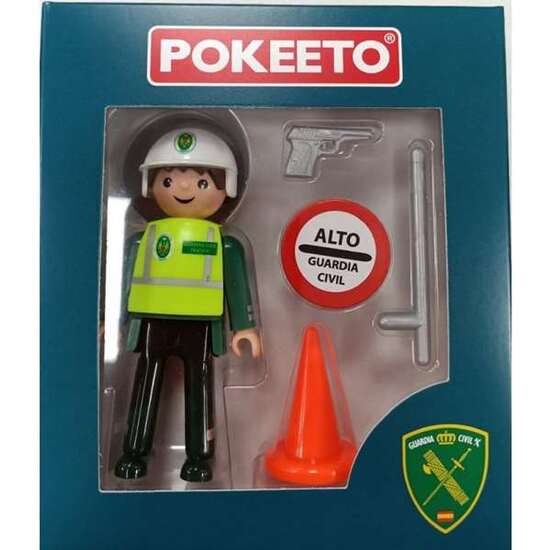 FIGURA POKEETO GUARDIA CIVIL TRÁFICO HOMBRE 8,5X4X12,3 CM image 0