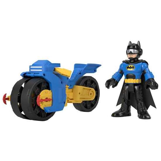 FIGURA BATMAN IMAGINEXT DC SUPER FRIENDS Y MOTO CON LANZADOR DE PROYECTILES 25,4 CM image 0