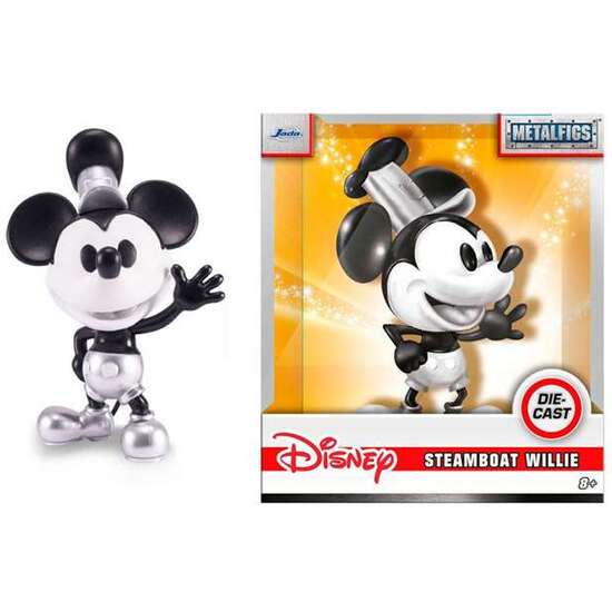 FIGURA METAL MICKEY STEAMBOAT WILLIE 10 CM image 0