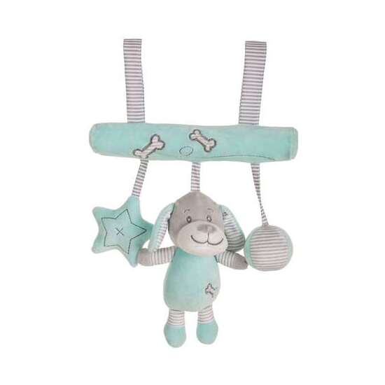 COLGADOR PELUCHE PERRO VERDE 25 CM image 0