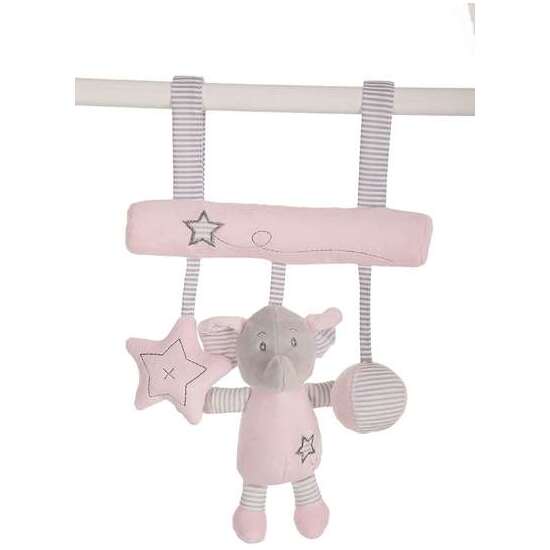 COLGADOR PELUCHE ELEFANTE ROSA 25 CM image 0