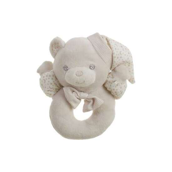 SONAJERO OSITO SWEET ESTRELLAS 16 CM BEIG CAJA CASITA image 0