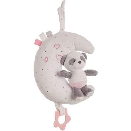 LUNA CAJA MUSICAL BABY PANDA ROSA 25 CM image 0