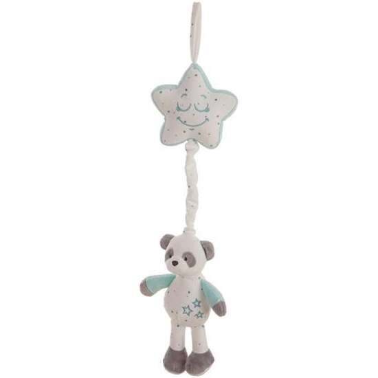 CAJA MUSICAL ESTRELLA BABY PANDA AGUA MARINA 35 CM image 0