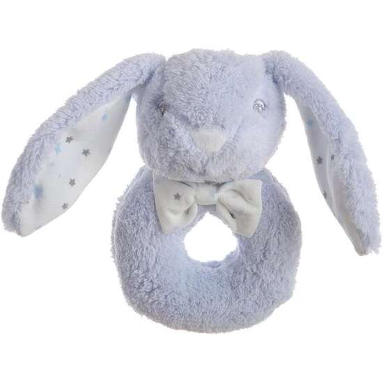 DOU-DOU 30X30 + SONAJERO 16 CM CONEJO AZUL CAJA image 0