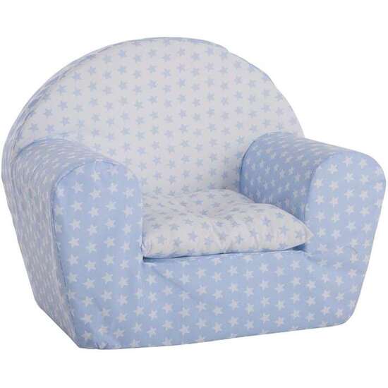 SILLON AZUL ESTRELLAS CON COJIN 44X34X53 CM image 0