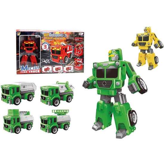 ROBOT TRANSFORMABLE EN COCHE 15 CM - MODELOS SURTIDOS image 0