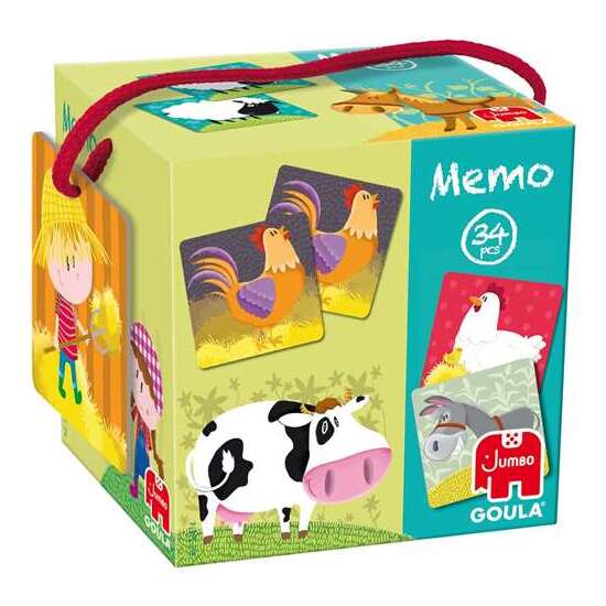 MEMO JUEGO DE CARTON GRANJA GOULA 34 PIEZAS image 0