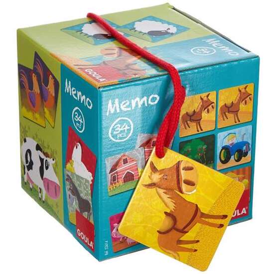 MEMO JUEGO DE CARTON GRANJA GOULA 34 PIEZAS image 1