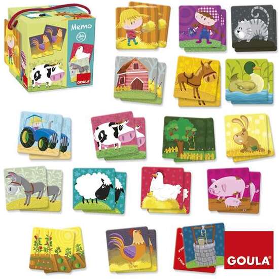 MEMO JUEGO DE CARTON GRANJA GOULA 34 PIEZAS image 4