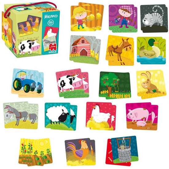 MEMO JUEGO DE CARTON GRANJA GOULA 34 PIEZAS image 5