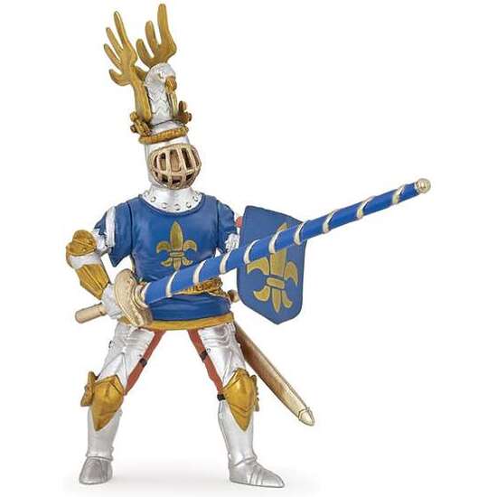 FIGURA BLUE KNIGHT FLEUR DE LYS 9,5X4X11,4CM image 0