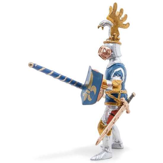 FIGURA BLUE KNIGHT FLEUR DE LYS 9,5X4X11,4CM image 3