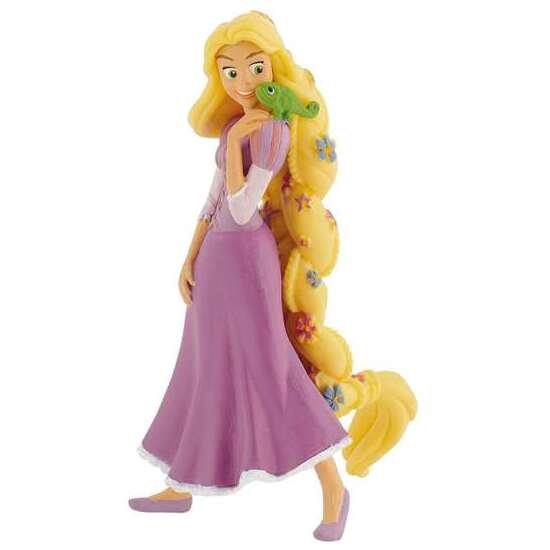 FIGURA RAPUNZEL CON FLOR 10 CM image 2