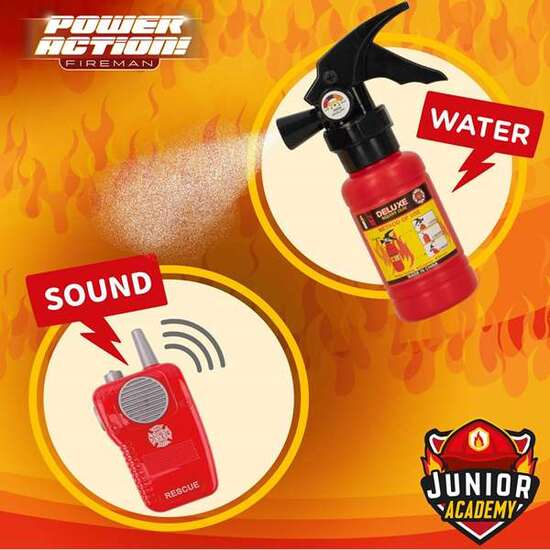 MOCHILA BOMBERO CON INSTRUMETOS ACTION POWER. 8 PIEZAS. image 1