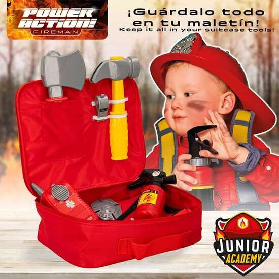 MOCHILA BOMBERO CON INSTRUMETOS ACTION POWER. 8 PIEZAS. image 2