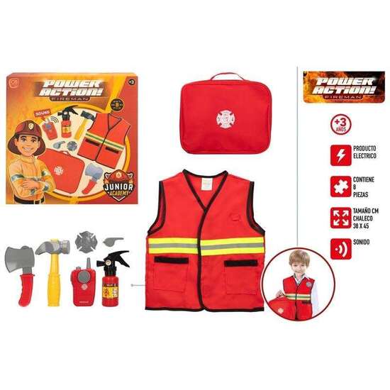 MOCHILA BOMBERO CON INSTRUMETOS ACTION POWER. 8 PIEZAS. image 5