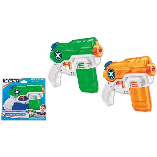 PISTOLA DE AGUA X-SHOT WARFARE MINI STEALTH SOAKER 20X4X195CM - MODELOS SURTIDOS image 0