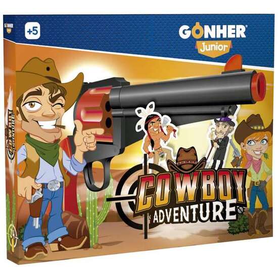 PISTOLA COWBOY SOOTING CON 24 BALAS BLANDAS 40X33X4,5 CM image 0