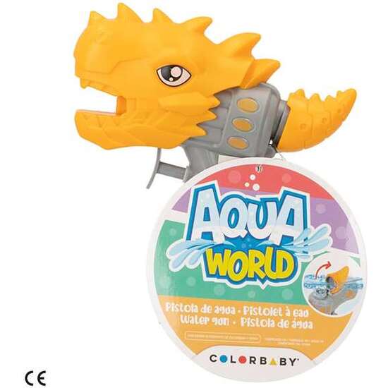 PISTOLA DE AGUA DINOSAURIO/TIBURON AQUA WORLD EXP. 12 PIEZAS image 4