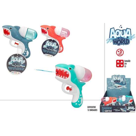 PISTOLA DE AGUA TIBURON 13 CM AQUA WORLD 3 MOD SDOS EXP. 12 PIEZAS - MODELOS SURTIDOS image 3