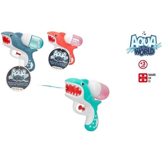 PISTOLA DE AGUA TIBURON 13 CM AQUA WORLD 3 MOD SDOS EXP. 12 PIEZAS - MODELOS SURTIDOS image 4