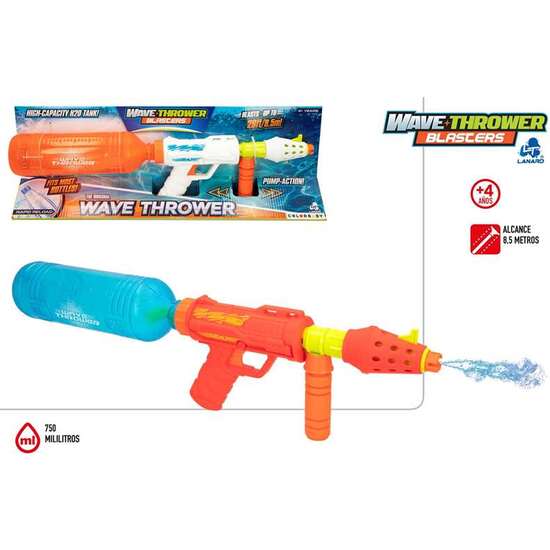 PISTOLA AGUA WAVE THROWER BLASTER ALCANCE 8.5 METROS 2 MOD SDOS - MODELOS SURTIDOS image 3