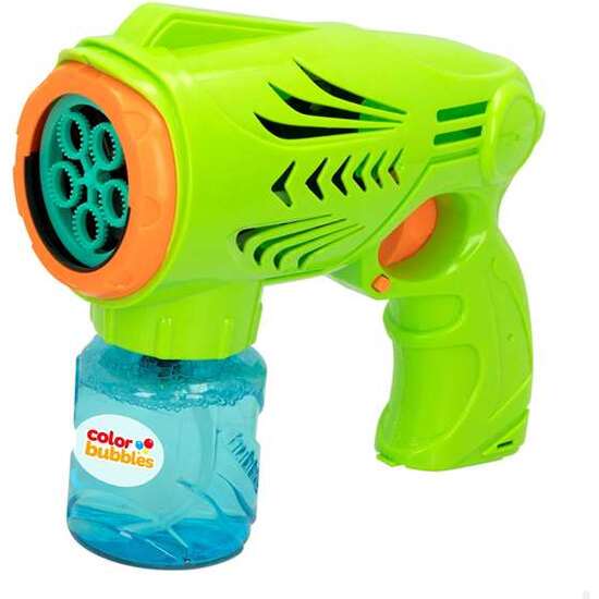PISTOLA DE POMPAS ELECTRICA COLOR BUBBLES CON RECAMBIO DE 150 ML DE JABON image 4