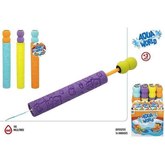 LANZADOR DE AGUA FOAM WORLD 7X43,5 CM ALCANCA 105 MILIMIETROS. - MODELOS SURTIDOS image 3