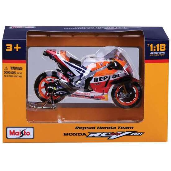 MOTO REPSOL HONDA RC213V MOTOGP MARQUEZ ESCALA 1:18 EXP 12 PIEZAS. image 2